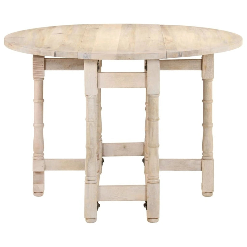 vidaXL Dining Table Kitchen Table Dining Room Table Round Solid Mango Wood