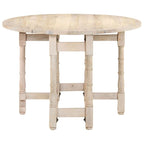vidaXL Dining Table Kitchen Table Dining Room Table Round Solid Mango Wood