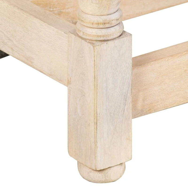 vidaXL Dining Table Kitchen Table Dining Room Table Round Solid Mango Wood