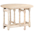 vidaXL Dining Table Kitchen Table Dining Room Table Round Solid Mango Wood