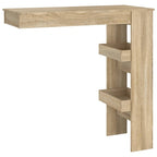 vidaXL Wall Bar Table Kitchen Bar Dining Table Computer Desk Engineered Wood - 40.2 x 17.7 x 40.7