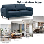 Gymax 72 Fabric Sofa Couch Living Room Small Apartment Furniture w/