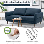 Gymax 72 Fabric Sofa Couch Living Room Small Apartment Furniture w/