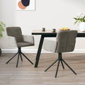 vidaXL Swivel Dining Chairs 2 Pcs Modern Accent Upholstered Side Chair Velvet - 20.3 x 23.2 x 32.9