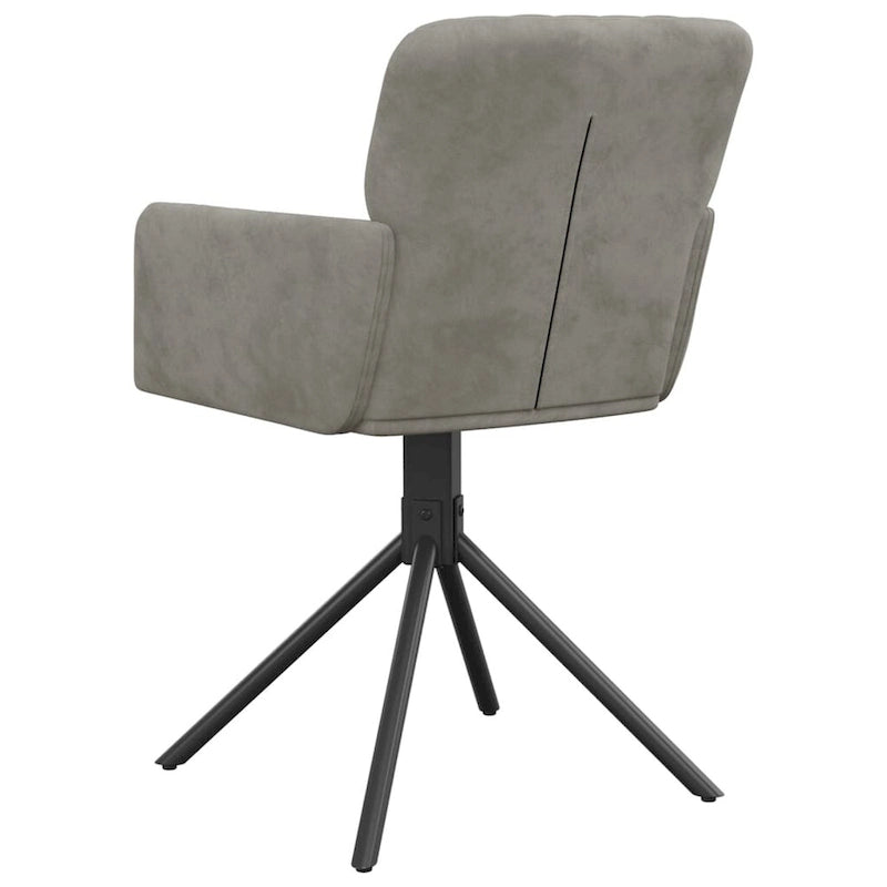 vidaXL Swivel Dining Chairs 2 Pcs Modern Accent Upholstered Side Chair Velvet - 20.3 x 23.2 x 32.9