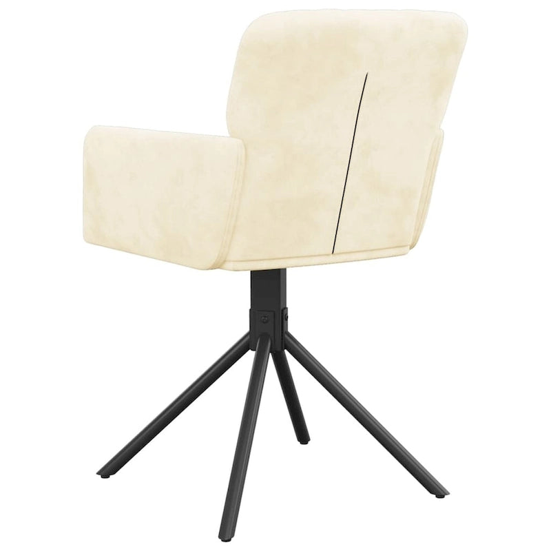 vidaXL Swivel Dining Chairs 2 Pcs Modern Accent Upholstered Side Chair Velvet - 20.3 x 23.2 x 32.9