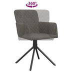 vidaXL Swivel Dining Chairs 2 Pcs Modern Accent Upholstered Side Chair Velvet - 20.3 x 23.2 x 32.9
