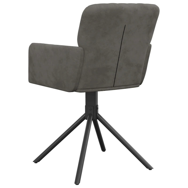 vidaXL Swivel Dining Chairs 2 Pcs Modern Accent Upholstered Side Chair Velvet - 20.3 x 23.2 x 32.9