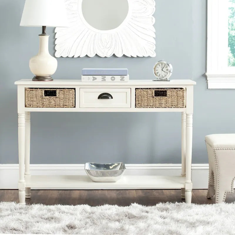SAFAVIEH Edyth Grey Console - 44.5 x 13.4 x 31.5 - 45Wx13Dx32H