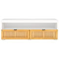 SAFAVIEH Kaitlyn 2-Drawer 1-Shelf Entertainment Media Stand (Fits Up To 55 Flatscreen TV) - 48Wx16Dx17H