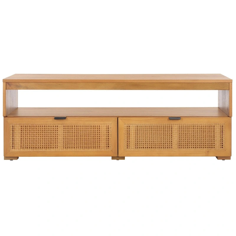 SAFAVIEH Kaitlyn 2-Drawer 1-Shelf Entertainment Media Stand (Fits Up To 55 Flatscreen TV) - 48Wx16Dx17H