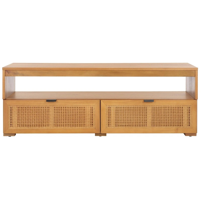 SAFAVIEH Kaitlyn 2-Drawer 1-Shelf Entertainment Media Stand (Fits Up To 55 Flatscreen TV) - 48Wx16Dx17H