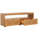 SAFAVIEH Kaitlyn 2-Drawer 1-Shelf Entertainment Media Stand (Fits Up To 55 Flatscreen TV) - 48Wx16Dx17H
