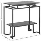 SAFAVIEH Malvina Single Shelf Rectangle Accent Table - 24 L x 14 D x 24 H - 24Wx14Dx24H