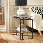 SAFAVIEH Malvina Single Shelf Rectangle Accent Table - 24 L x 14 D x 24 H - 24Wx14Dx24H