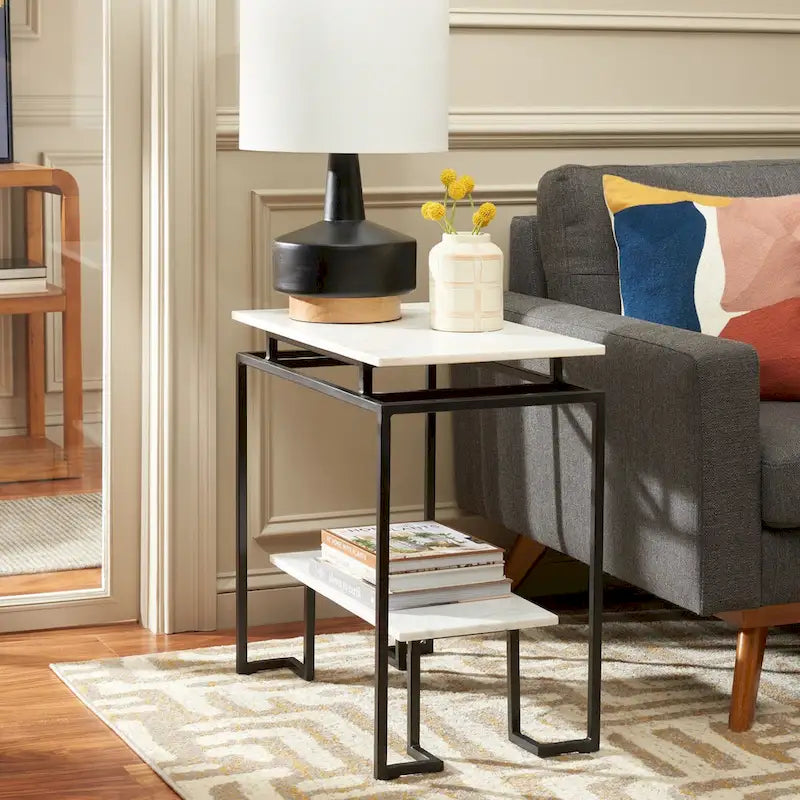 SAFAVIEH Malvina Single Shelf Rectangle Accent Table - 24 L x 14 D x 24 H - 24Wx14Dx24H