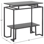 SAFAVIEH Malvina Single Shelf Rectangle Accent Table - 24 L x 14 D x 24 H - 24Wx14Dx24H