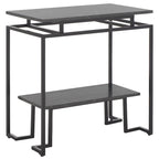 SAFAVIEH Malvina Single Shelf Rectangle Accent Table - 24 L x 14 D x 24 H - 24Wx14Dx24H