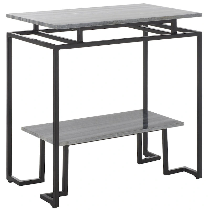 SAFAVIEH Malvina Single Shelf Rectangle Accent Table - 24 L x 14 D x 24 H - 24Wx14Dx24H