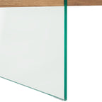 SAFAVIEH Pluma Glass Leg Rectangular Coffee Table - 43.3 W x 23.6 L x 15.7 H - 43Wx24Dx16H