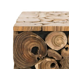 SAFAVIEH Iida Bali Black Stool - Natural - 13 x 13 x 18 - 13Wx13Dx18H