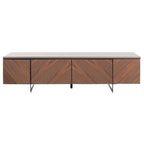 SAFAVIEH Couture Stine Chevron 60-inch TV Stand - 60 W x 16 L x 16 H - 60Wx16Dx16H