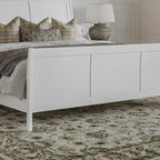 AFI, Portland Solid Wood Low Profile Platform Bed with Matching Footboard