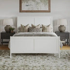AFI, Portland Solid Wood Low Profile Platform Bed with Matching Footboard