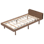 Modern Design Twin Size Platform Bed Frame with Built-in USB Ports