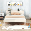 Twin Size Platform Bed Frame with USB Ports