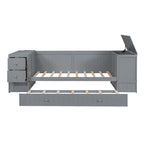Twin Size Daybed with Storage Arms