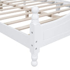 Retro Style Platform Bed Wood Platform Bed Frame