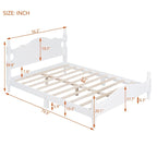 Retro Style Platform Bed Wood Platform Bed Frame