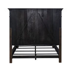 Paradise Valley Saddle Brown Panel Bed, Dresser and Mirror, & Nightstand