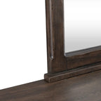 Paradise Valley Saddle Brown Panel Bed, Dresser and Mirror, & Nightstand