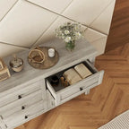 Farmhouse Style Wooden Dresser with 6 Drawer