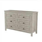 Farmhouse Style Wooden Dresser with 6 Drawer