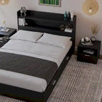 Hunter Platform Bed With Headboard And 2 Nightstands