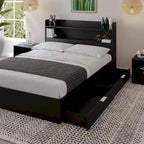 Hunter Platform Bed With Headboard And 2 Nightstands