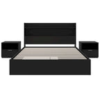 Hunter Platform Bed With Headboard And 2 Nightstands