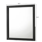 Pedro 3 Piece Black Velvel Upholstered Panel Bedroom Set