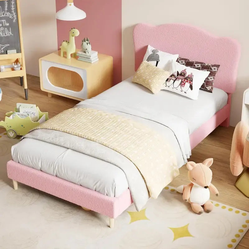 Upholstered Platform with Headboard
