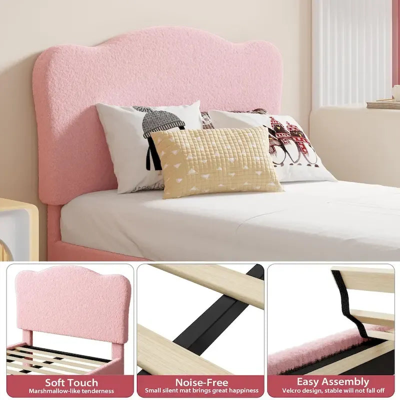 Upholstered Platform with Headboard