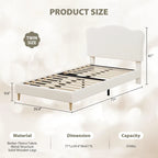 Upholstered Platform with Headboard