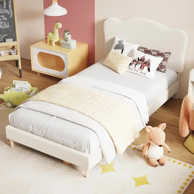 Upholstered Platform with Headboard