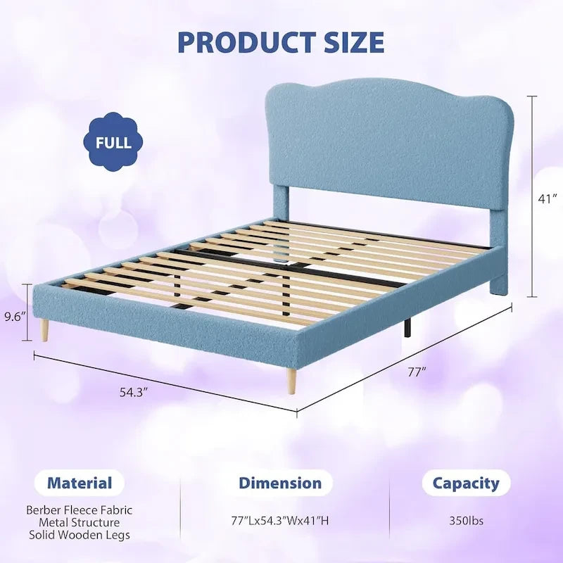 Upholstered Platform with Headboard