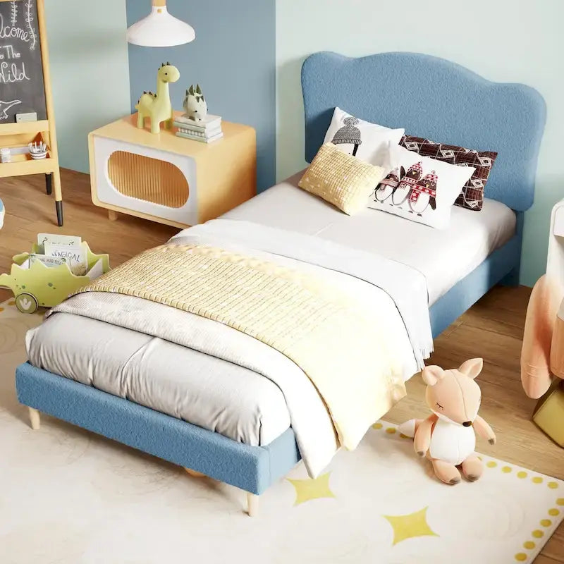 Upholstered Platform with Headboard