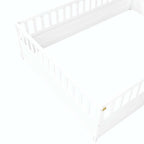 Montessori wooden children's floor bed without Support slat