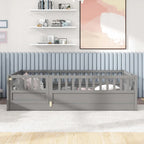 Montessori wooden children's floor bed without Support slat