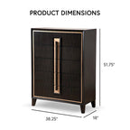 Furniture of America Nyx Modern 5-Drawer Espresso Solid Wood Chest